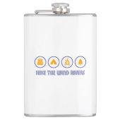 Hike the Wind River Mountain Range Heupfles (Voorkant)