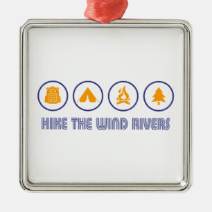 Hike the Wind River Mountain Range Metalen Ornament