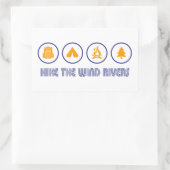 Hike the Wind River Mountain Range Rechthoekige Sticker (Tas)