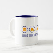 Hike the Wind River Mountain Range Tweekleurige Koffiemok (Voorkant links)