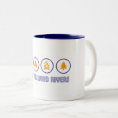 Hike the Wind River Mountain Range Tweekleurige Koffiemok (Voorkant rechts)