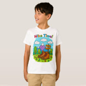 Hike Time Kids Crayon Adventure Art T-shirt (Voorkant volledig)