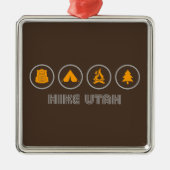 Hike Utah Metalen Ornament (Voorkant)