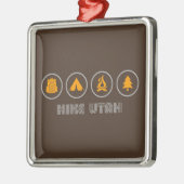 Hike Utah Metalen Ornament (Links)
