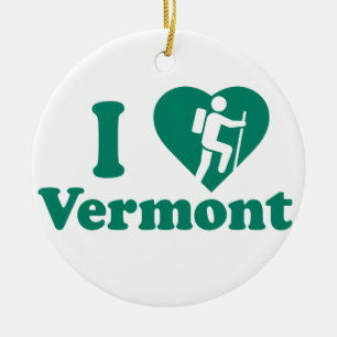 Hike Vermont Keramisch Ornament