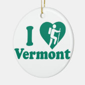 Hike Vermont Keramisch Ornament (Links)