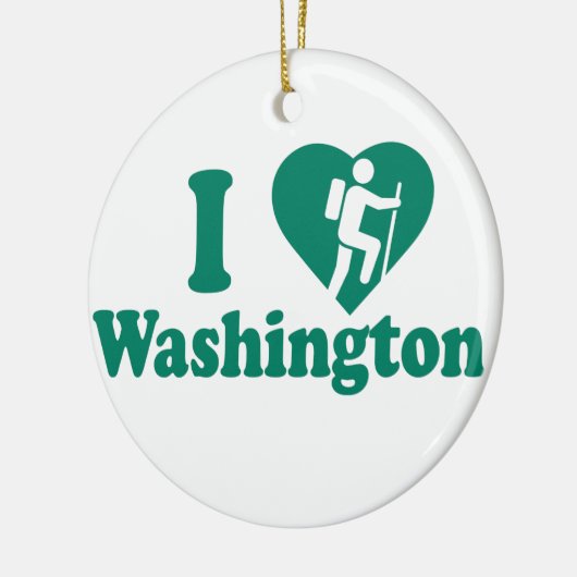 Hike Washington Keramisch Ornament (Links)