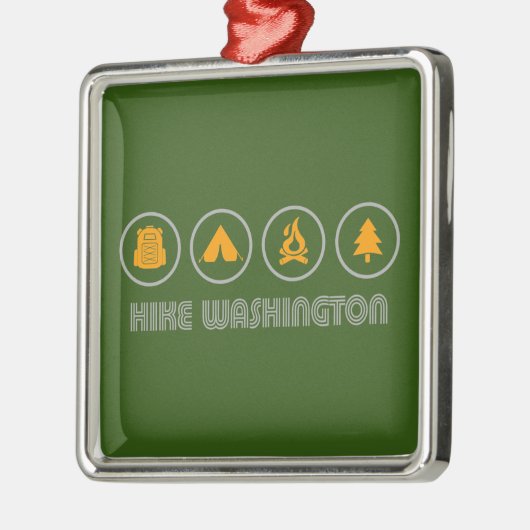 Hike Washington Metalen Ornament (Links)