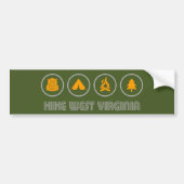 Hike West Virginia Bumpersticker (Voorkant)