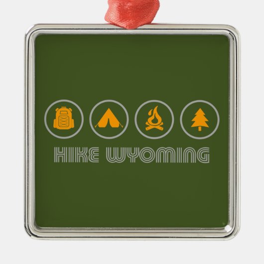 Hike Wyoming Metalen Ornament (Voorkant)