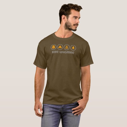Hike Wyoming T-shirt (Voorkant volledig)