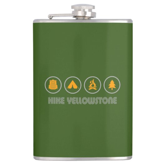 Hike Yellowstone Heupfles (Voorkant)