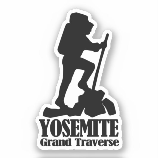 Hike - Yosemite Grand Traverse - Sticker (Voorkant)