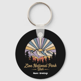 Hike Zion National Park Utah Ontdek Schilderachtig Sleutelhanger