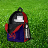 Hiker camping humor blue red bedrukte rugzak