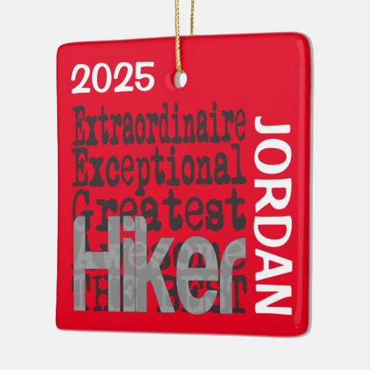 Hiker Extraordinaire CUSTOM Keramisch Ornament (Links)