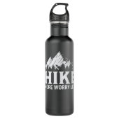 Hiker Funny Quote Hike Lover Humor Hiking Gezegden Waterfles (Voorkant)