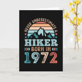 Hiker, geboren in 1972 50ste verjaardag van de opt kaart (Gele Bloem)