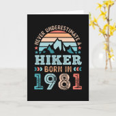 Hiker, geboren in 1981 40e verjaardag van de Hikin Kaart (Gele Bloem)