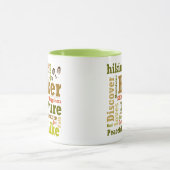 Hiker Hiking Word Cloud Mok (Midden)