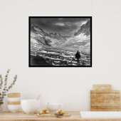 Hiker in de Mount Aconcagua-vallei in Chili 1915 Poster (Keuken)
