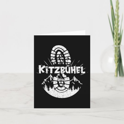 Hiker Kitzbühel Tyrol Austria Vacation Kaart (Voorkant)