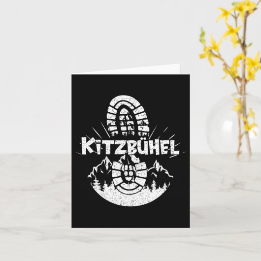 Hiker Kitzbühel Tyrol Austria Vacation Kaart (Gele Bloem)