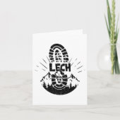 Hiker Lech Vorarlberg Austria Vacation Kaart (Voorkant)