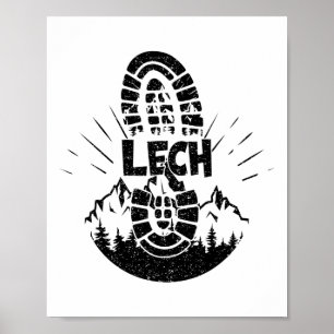 Hiker Lech Vorarlberg Austria Vacation Poster