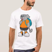 Hiker met rugzak t-shirt (Voorkant)