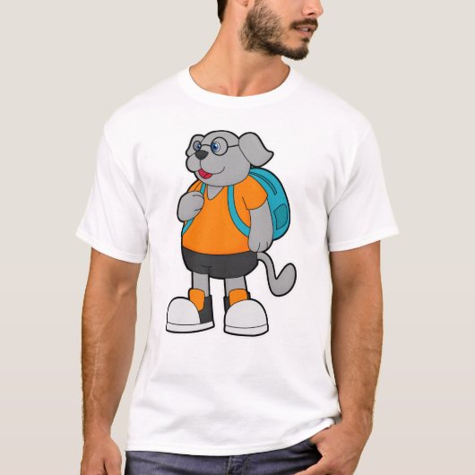 Hiker met rugzak t-shirt (Voorkant)