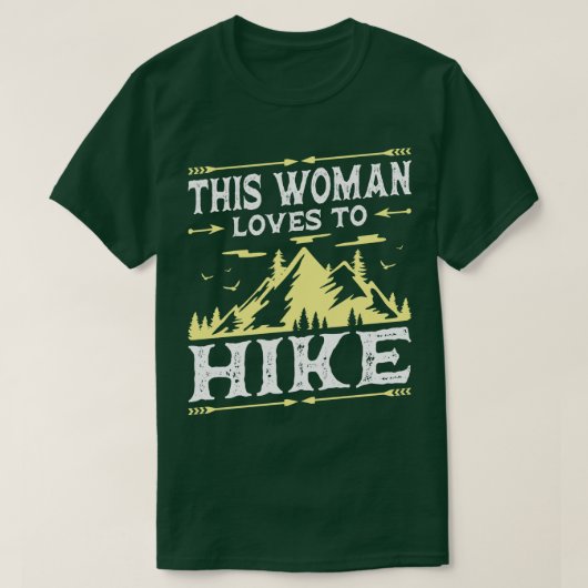 Hiker Moeder Bergen Natuur Outr Avontuur T-shirt (Design voorkant)