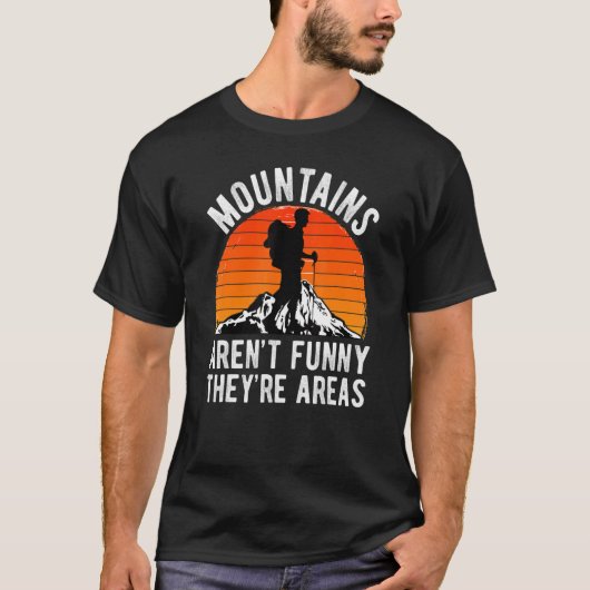 HIKER MOUNTAINS FUNNNY ZE ZIJN HILLGEBIEDEN H T-SHIRT (Voorkant)