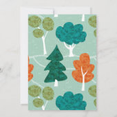 Hiker Natuur Society Earth Day Trees Pattern Kaart (Achterkant)