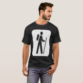 Hiker Sign  for Hikers and Campers Backpacking T-shirt (Voorkant volledig)