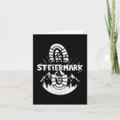 Hiker Steiermark Austria Hiking Vacation Kaart (Voorkant)