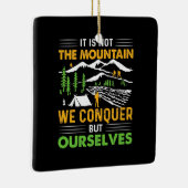 Hiker we veroveren maar onszelf keramisch ornament (Rechts)