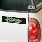 Hikers doen het in Naturale Bumpersticker (Op Truck)