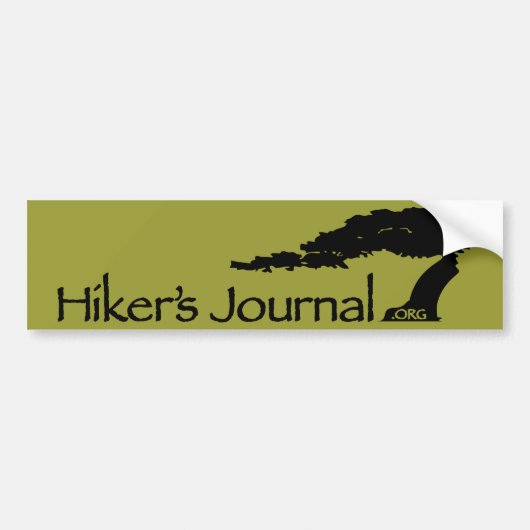 Hiker's Journal Bumpersticker (Voorkant)