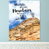 Hiking Adventure Canvas Afdruk (Insitu (Houten vloer))