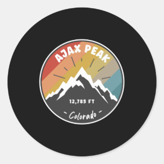Hiking Ajax Peak Colorado Ronde Sticker