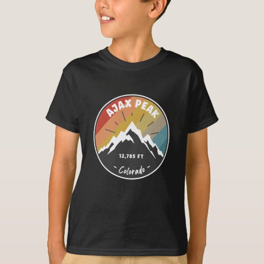 Hiking Ajax Peak Colorado T-shirt (Voorkant)