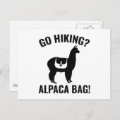 Hiking? Alpaca Bag! Briefkaart (Voorkant / Achterkant)