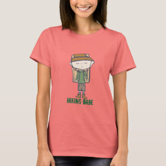 HIking babe t-shirt