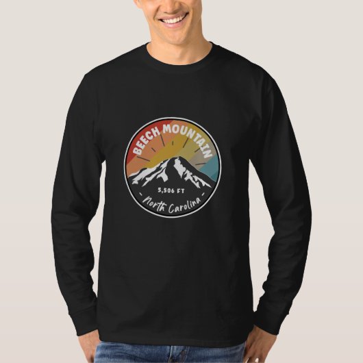 Hiking Beech Mountain - North Carolina T-shirt (Voorkant)