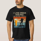 Hiking Beer Hiker Gift T-shirt (Voorkant)