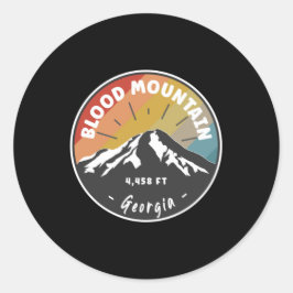 Hiking Blood Mountain Georgia Ronde Sticker