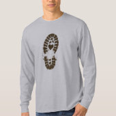 Hiking Boot Mud Print Premium T-shirt (Voorkant)