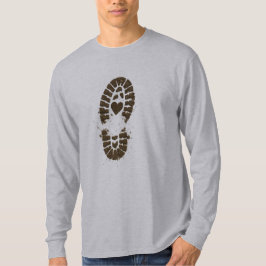 Hiking Boot Mud Print Premium T-shirt
