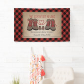 Hiking Boots Adventure Buffalo Plays Baby shower Spandoek (Insitu)